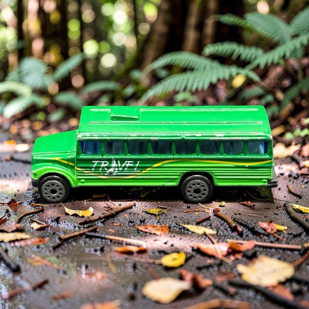 MotorMax 6033 International Green School Bus Die Cast Travel Bus